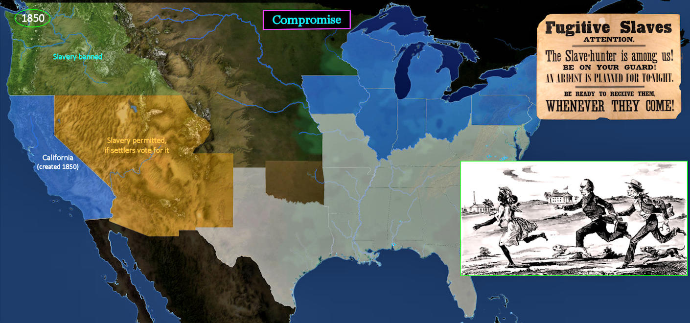 Compromise of 1850 map